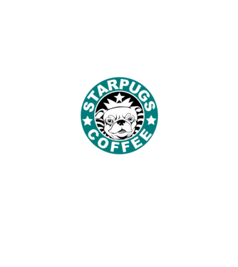 Starpugs Coffee minta fekete pólón