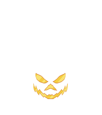 Jackolantern Fej Halloween minta sötétkék pólón