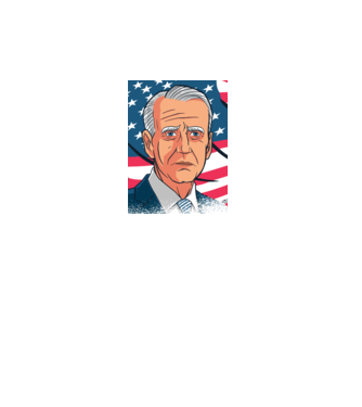 Joe Biden USA minta türkiz pólón