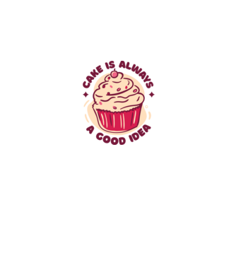 Muffin minta fehér pólón