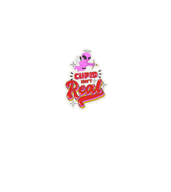 Cupid is not real - anti valentin minta farmerkék pólón