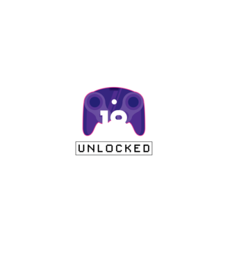 Level 18 Unlocked Gamer Születésnap minta fekete pólón