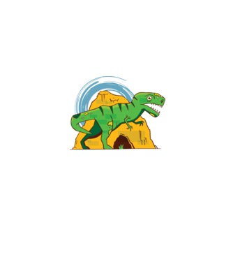 T-rex Dinoszaurusz minta farmerkék pólón