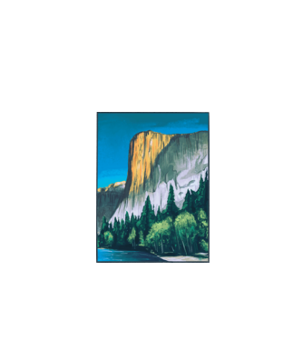 Yosemite Nemzeti Park minta fehér pólón