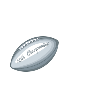 Football Championship minta fekete pólón