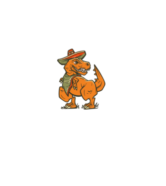 Mexikói trex minta világoskék pólón