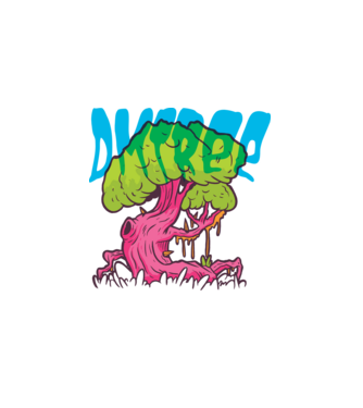 DM Tree minta fehér pólón