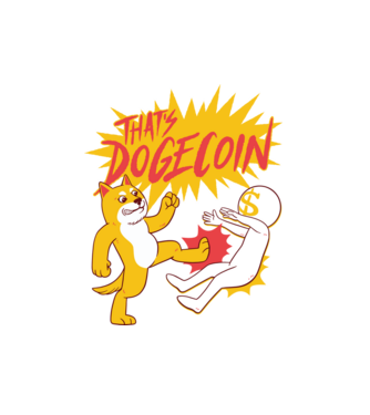 Thats Dogecoin minta fehér pólón