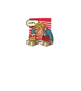 Trump Atombomba minta fehér pólón