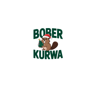 Bober Kurwa Karácsony - Vicces meme póló minta fehér pólón