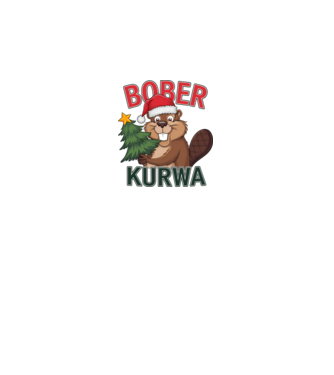 Bober Kurwa Karácsony - Vicces Meme póló minta fehér pólón