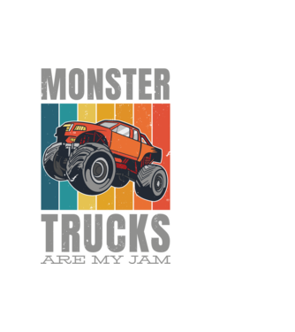 Monster Truck minta fehér pólón