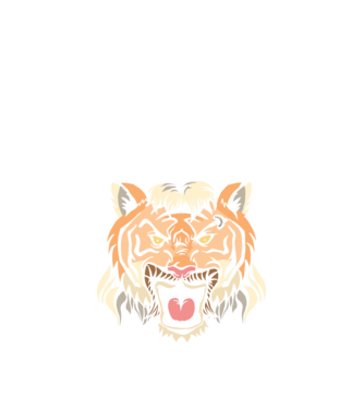 Tiger King Tigris minta fekete pólón