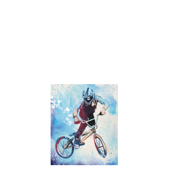 BMX bringa minta fehér pólón