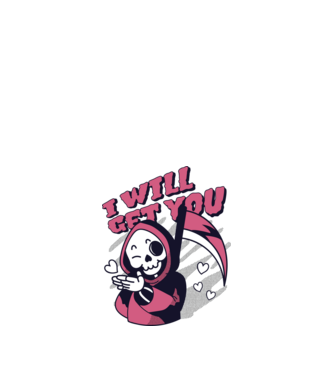I will get you Halloween minta fehér pólón
