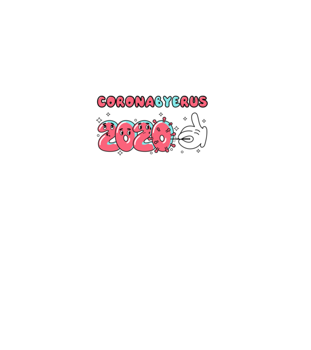 Coronabyrus 2020 minta homokszín pólón