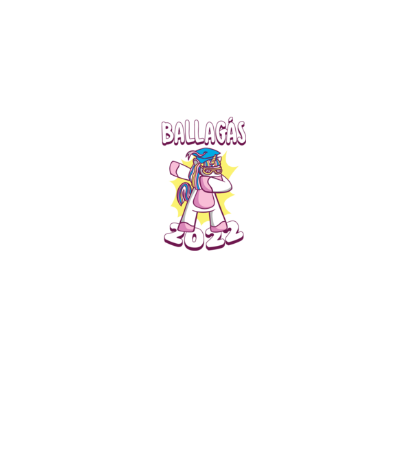 BALLAGÓ UNIKORNIS BALLAGÁS minta homokszín pólón