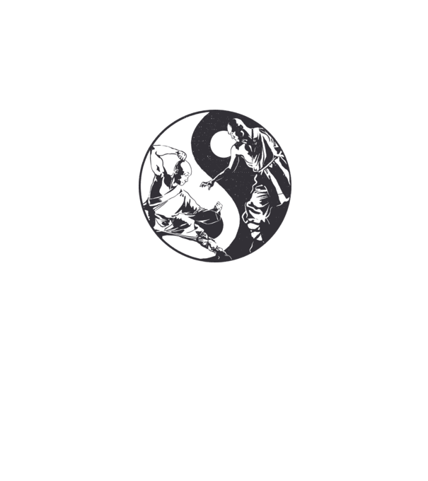 Jin Jang Shaolin minta fekete pólón