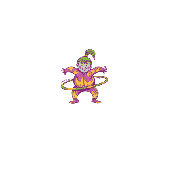 Hula Lady minta fehér pólón