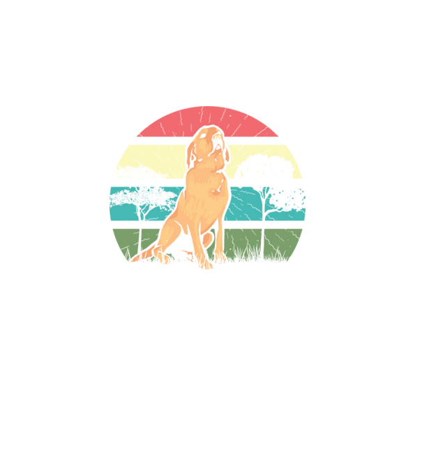 Retró Golden Retriever minta türkiz pólón