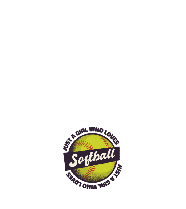 Softball minta fehér pólón