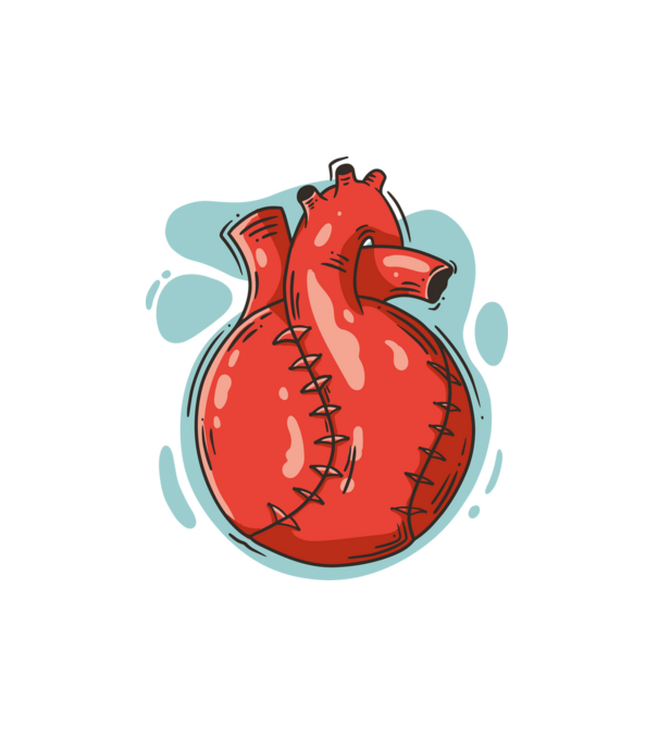 Softball Heart minta fehér pólón