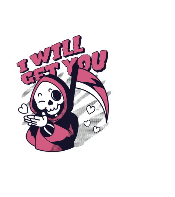 I will get you Halloween minta világoskék pólón