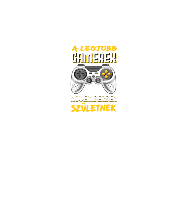 A Legjobb Gamerek Novemberben születnek minta sötétkék pólón