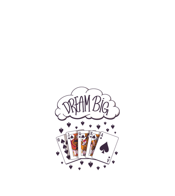 Dream Poker minta homokszín pólón