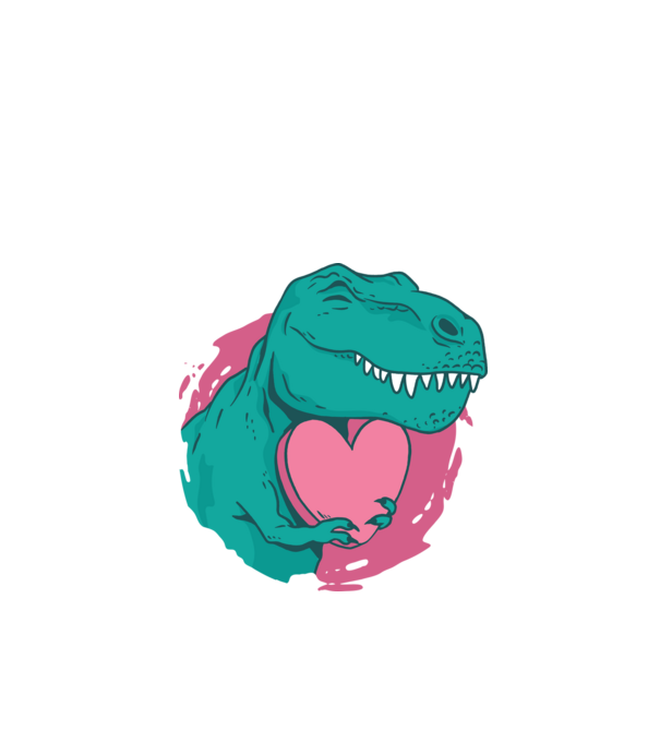 Trex szíecskével minta fekete pólón