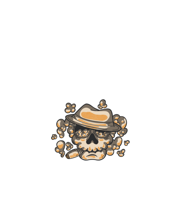 Gang Skull minta fehér pólón