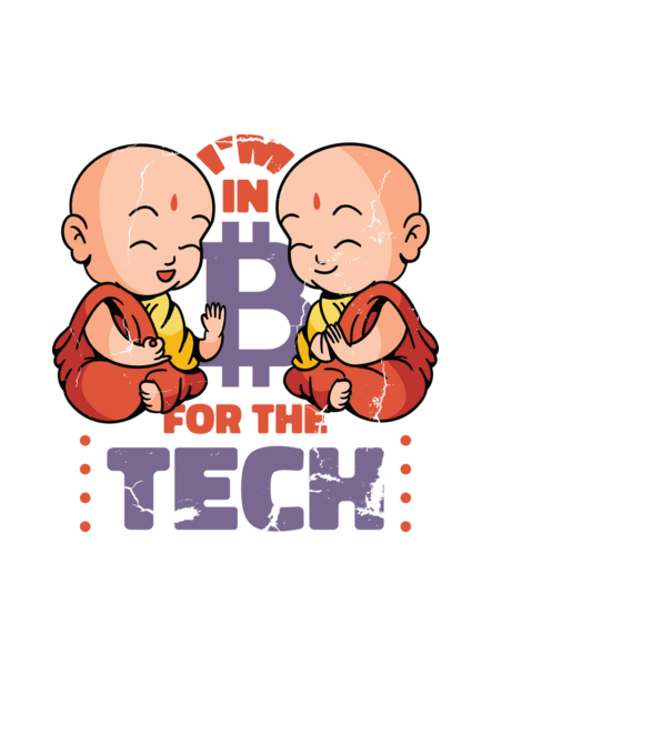 Bitcoin Buddha szerzetesek minta fekete pólón