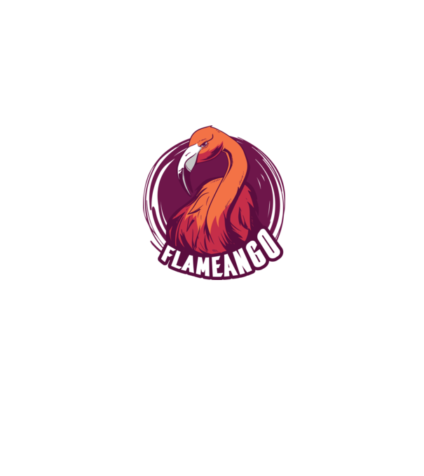 Flamingo minta szürke pólón
