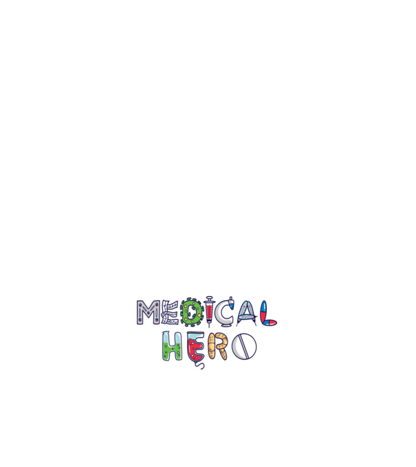 Medical Hero - Mindennapi Hősök minta fehér pólón