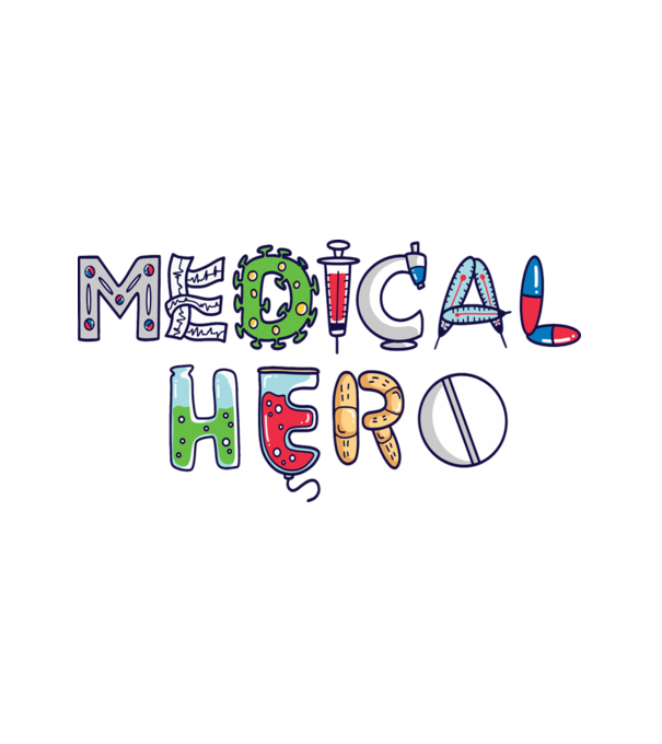 Medical Hero - Mindennapi Hősök minta fehér pólón