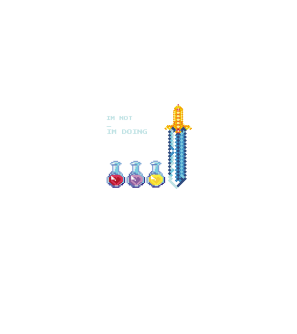 PixelQuoteshirt minta fekete pólón
