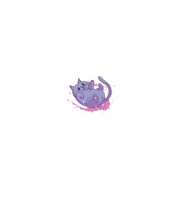 Space Cat - cuki Cica űrben minta fekete pólón