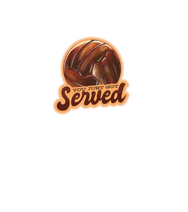 You just got served - Röplabdás minta szürke pólón