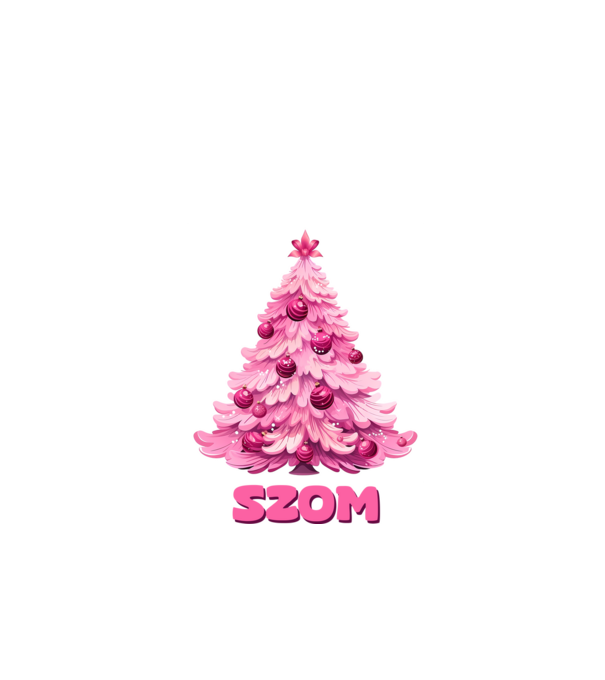 Faszom xmas pink - vicces karácsonyi póló minta fehér pólón