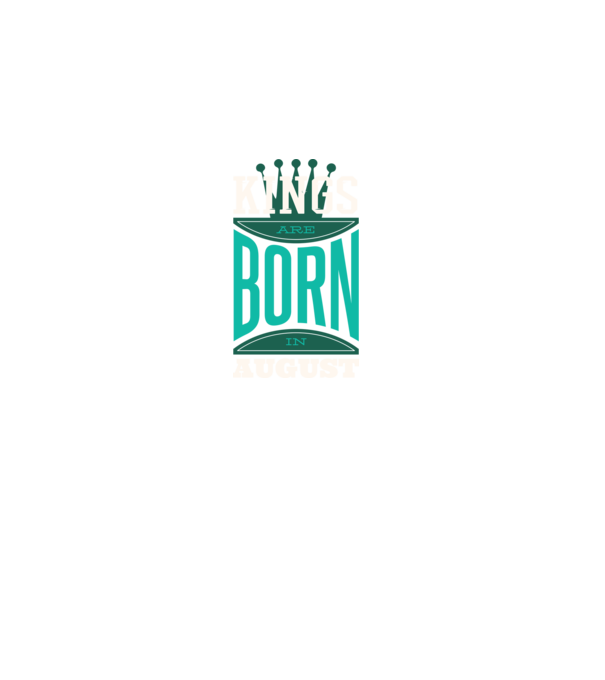 Kings are born in August minta fekete pólón