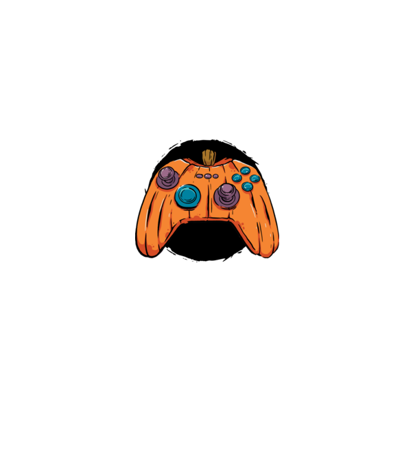 Tök joystick minta királykék pólón