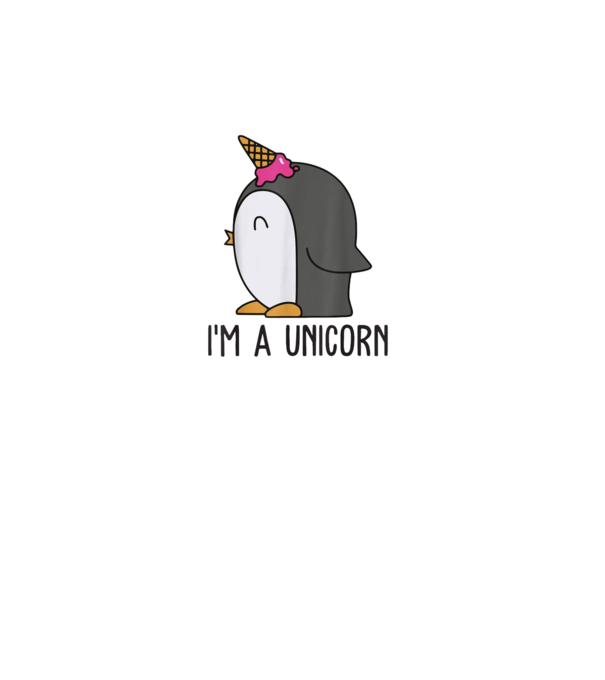 I'm a unicorn - pingvin minta fehér pólón