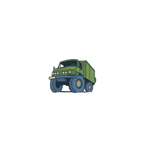Unimog minta fehér/piros pólón