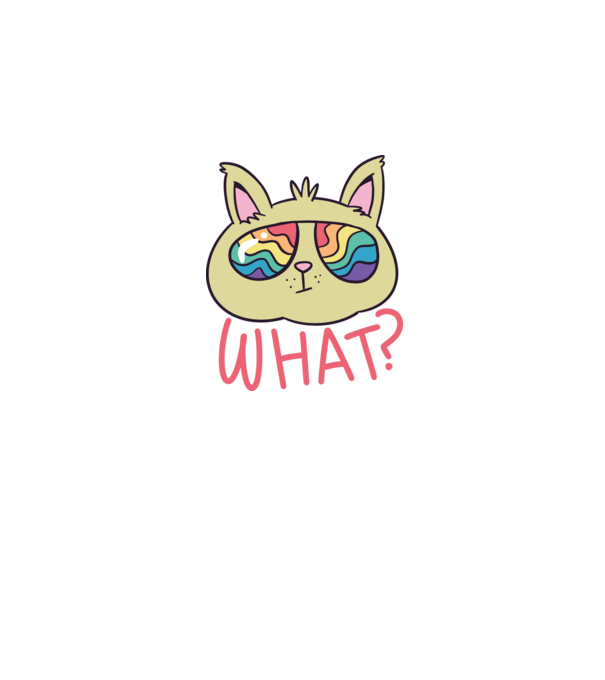 What Pride Cat minta fehér pólón