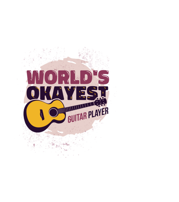 Gitáros minta világoskék pólón