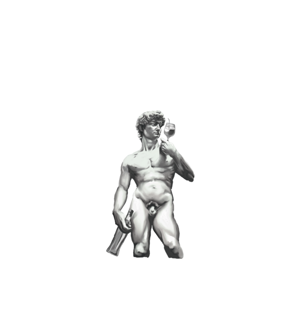 Michelangelo Cup Bottle minta fehér pólón
