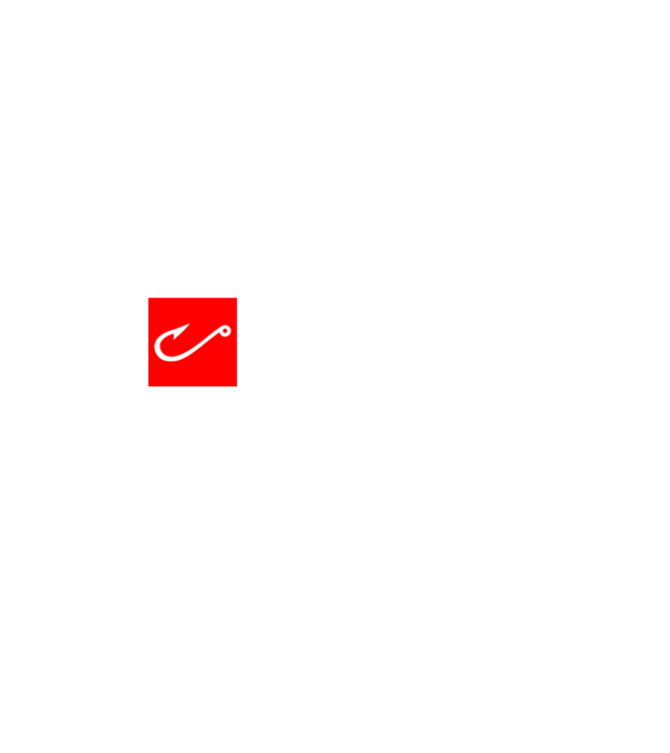 Horgásznikell logo minta fekete pólón