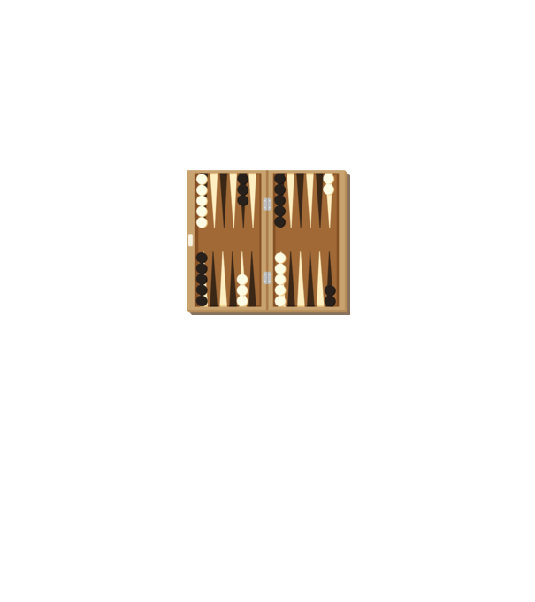 Backgammon tábla minta fekete pólón