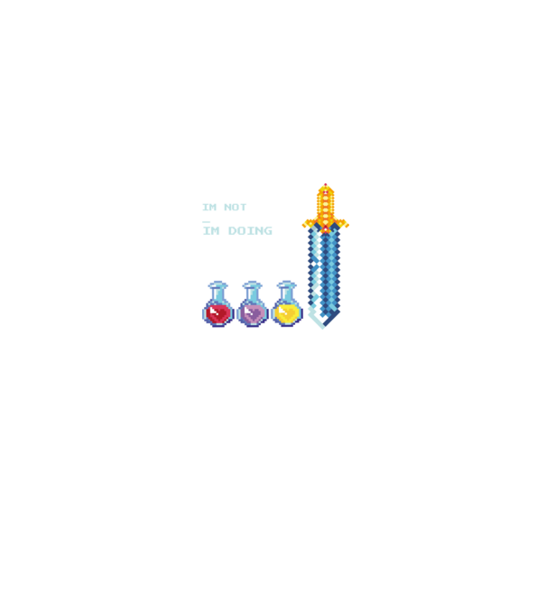 PixelQuoteshirt minta fekete pólón