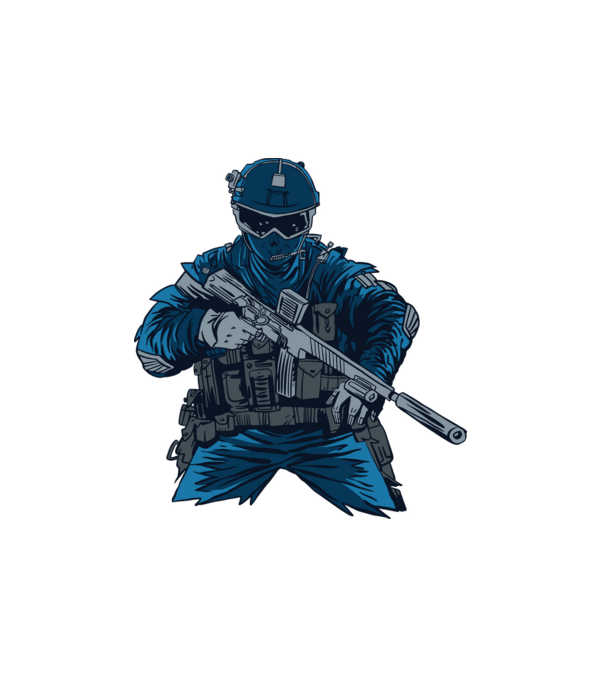 Special Force minta fehér pólón